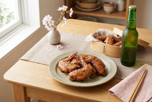 🌸 手羽先の甘辛揚げ