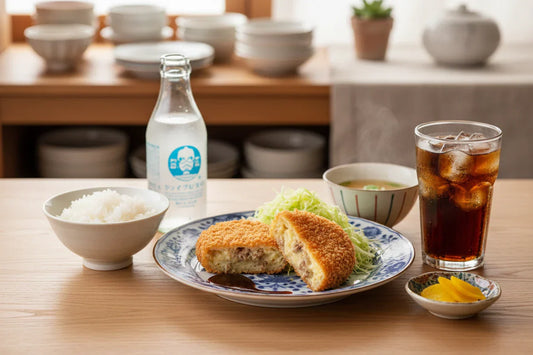 カロリーを大幅にカットしたヘルシーなコロッケ。サクサクの衣とホクホクのじゃがいもを楽しめます。